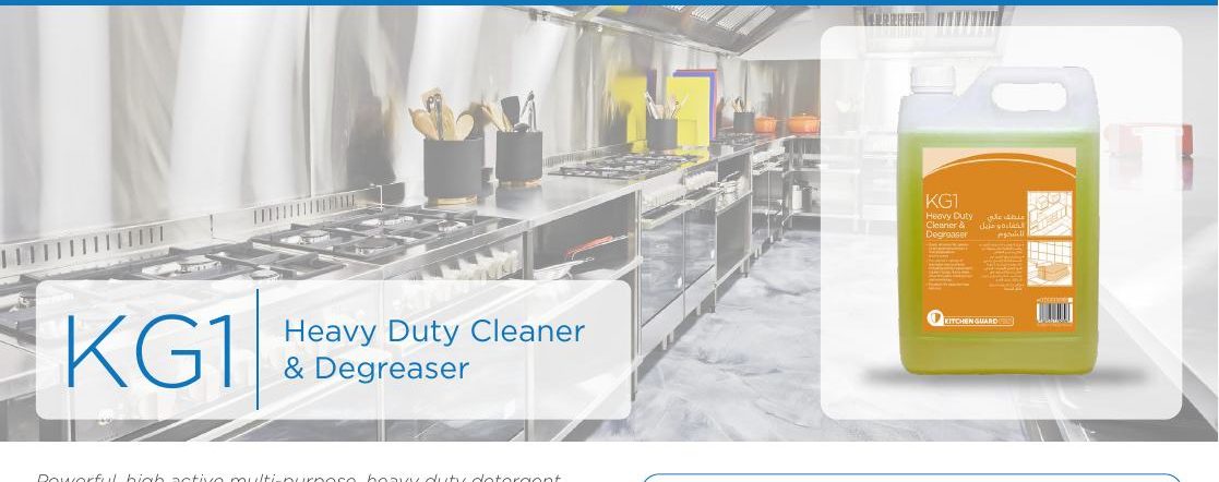 KG1 Heavy Duty Cleaner &amp; Degreaser pictured in REZA manual